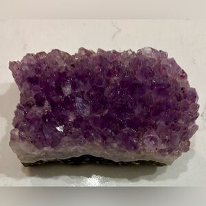 Natural Deep Violet Amethyst Crystal
Cluster, 4" × 2.5", 14 Ounces